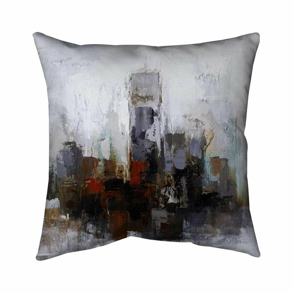 Begin Home Decor 26 x 26 in. Obscure Buildings-Double Sided Print Indoor Pillow 5541-2626-CI136
